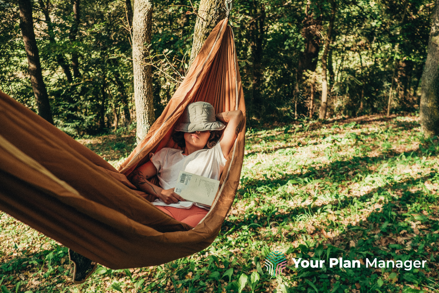 a woman enjoys time in a hammock during their Short Term Accommodation stay